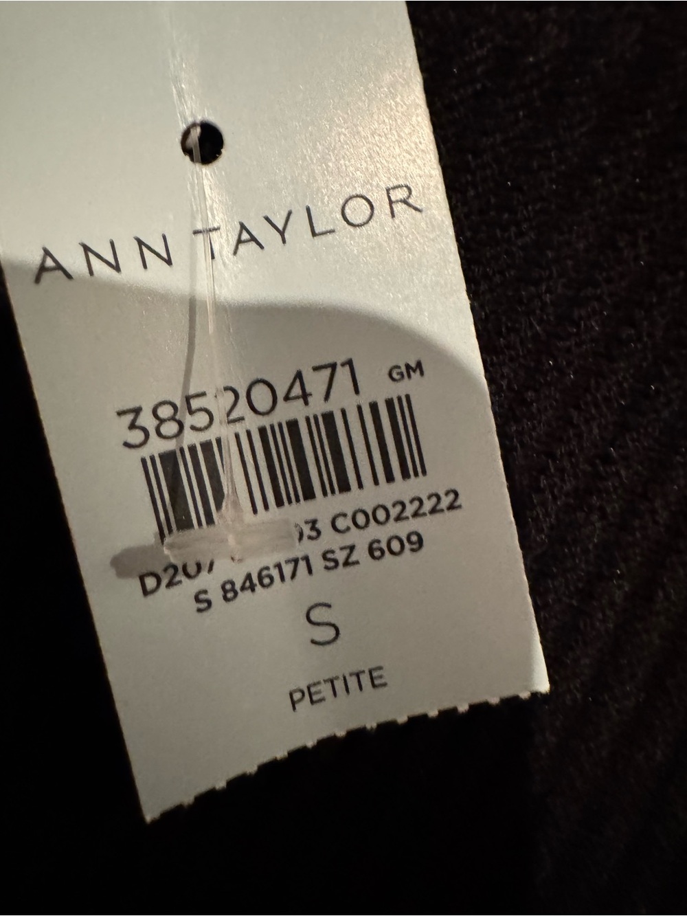 Ann Taylor Black Ribbed Knit Shell - Picture 3 of 8